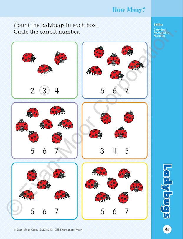 Aper&ccedil;u du contenu 4_Skill Sharpeners: Math, Grade Prek