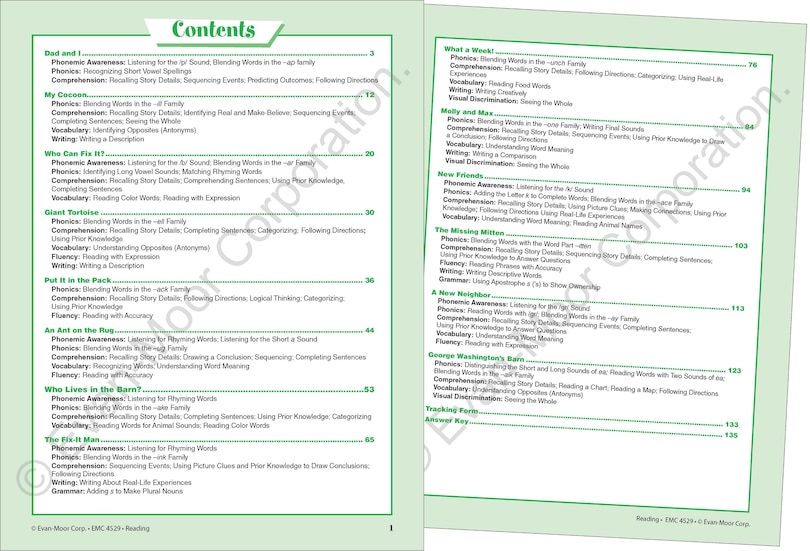 Sample content_Skill Sharpeners: Reading, Grade 1 Workbook
