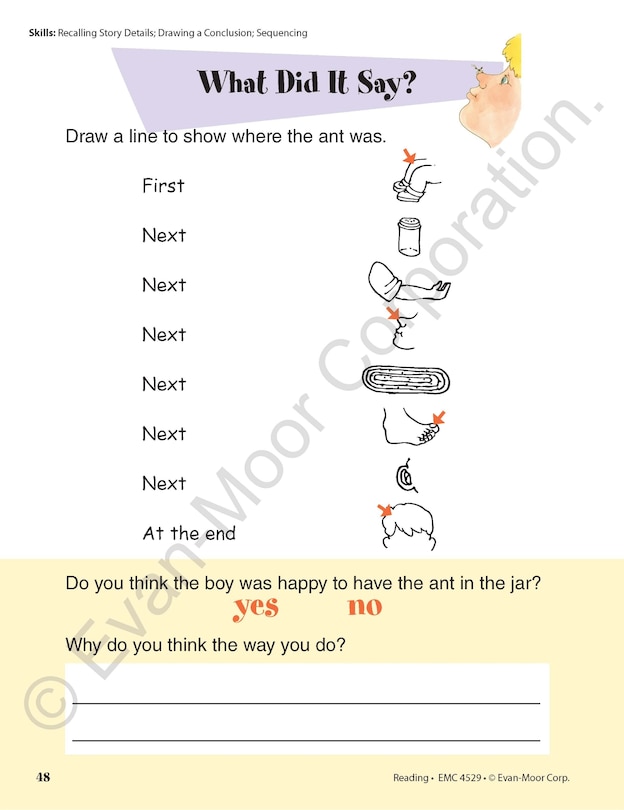 Sample content 3_Skill Sharpeners: Reading, Grade 1 Workbook