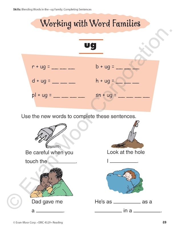 Sample content 4_Skill Sharpeners: Reading, Grade 1 Workbook
