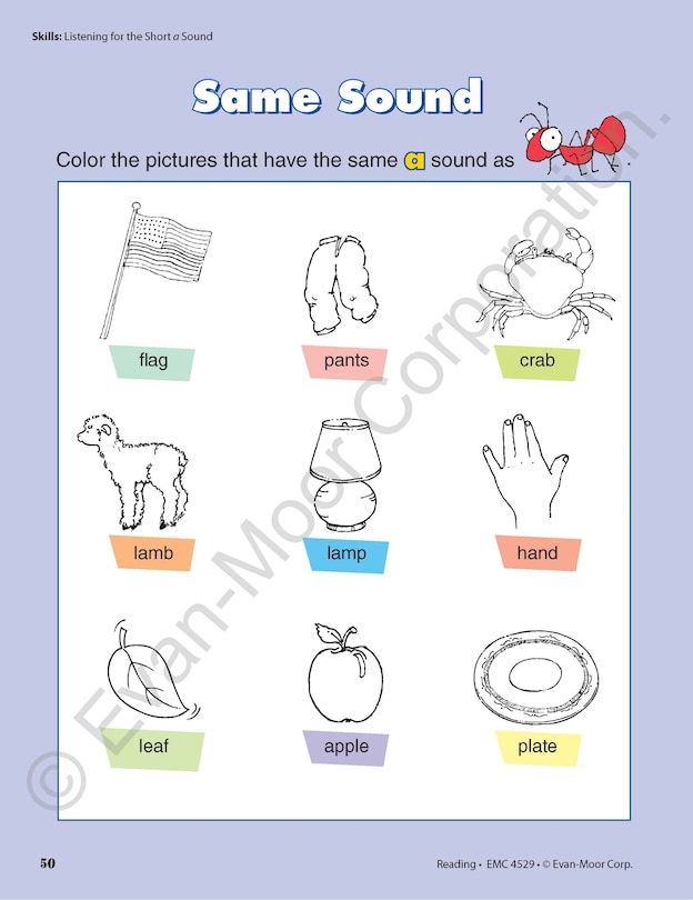 Sample content 5_Skill Sharpeners: Reading, Grade 1 Workbook