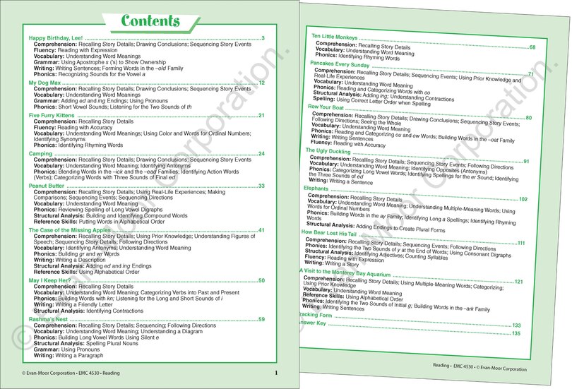 Aperçu du contenu_Skill Sharpeners: Reading, Grade 2 Workbook