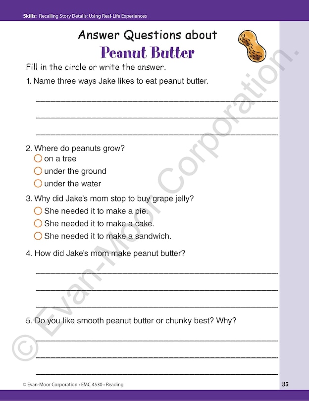 Aperçu du contenu 4_Skill Sharpeners: Reading, Grade 2 Workbook