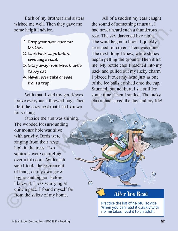 Sample content 3_Skill Sharpeners: Reading, Grade 3 Workbook