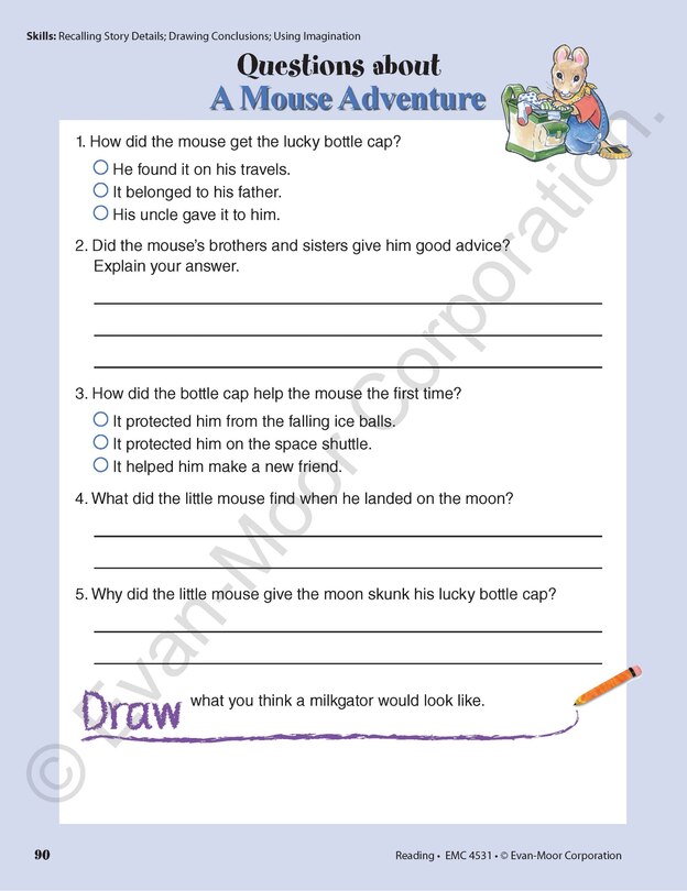 Sample content 4_Skill Sharpeners: Reading, Grade 3 Workbook