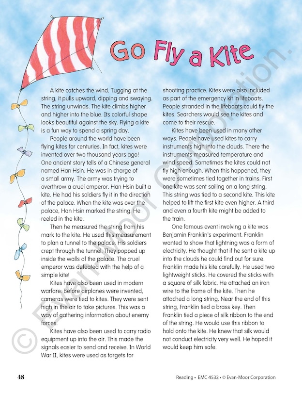 Sample content 2_Skill Sharpeners: Reading, Grade 4 Workbook