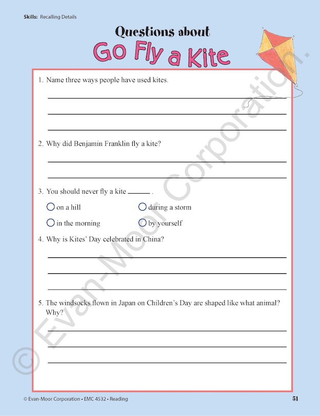 Sample content 4_Skill Sharpeners: Reading, Grade 4 Workbook