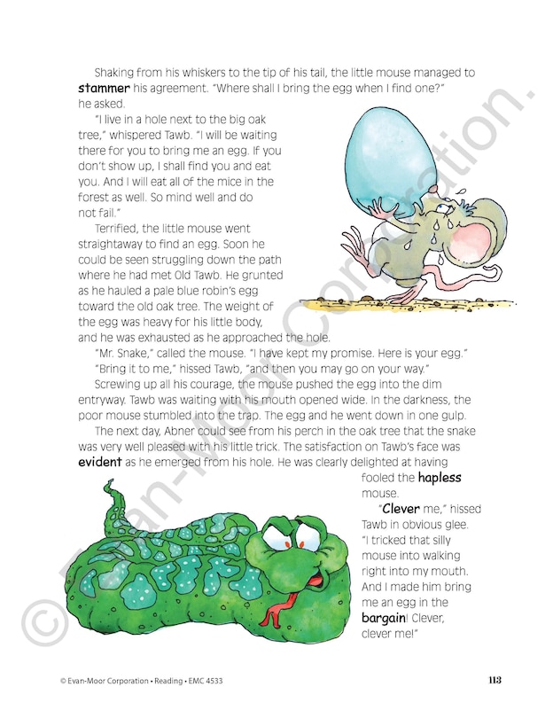 Sample content 3_Skill Sharpeners: Reading, Grade 5 Workbook