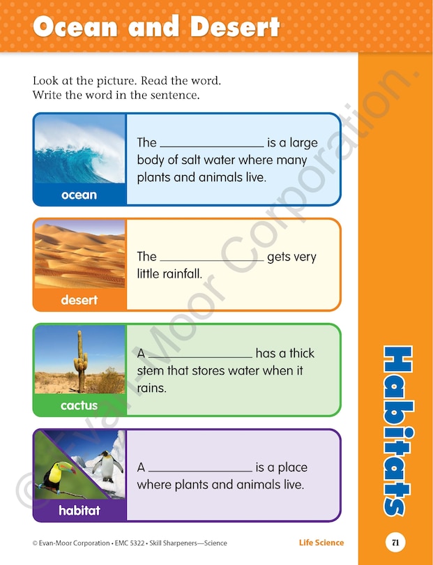 Aperçu du contenu 2_Skill Sharpeners: Science, Grade 2 Workbook