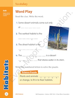 Aperçu du contenu 5_Skill Sharpeners: Science, Grade 2 Workbook