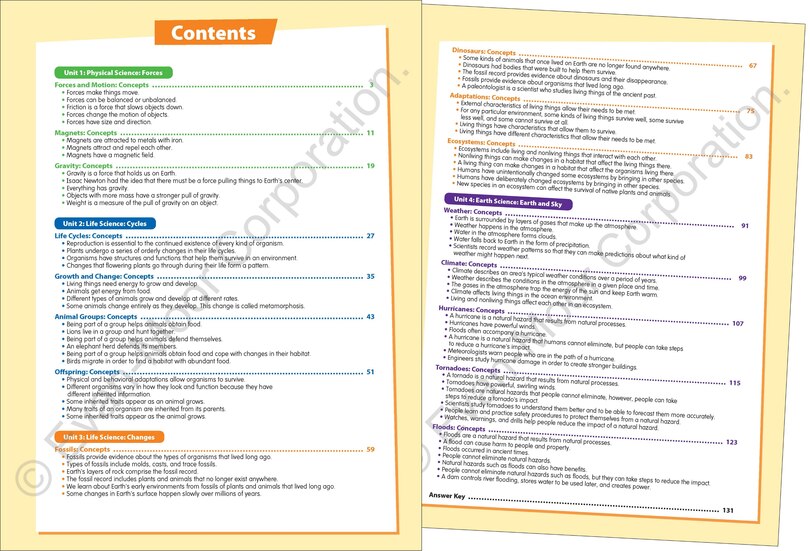 Sample content_Skill Sharpeners: Science, Grade 3 Workbook