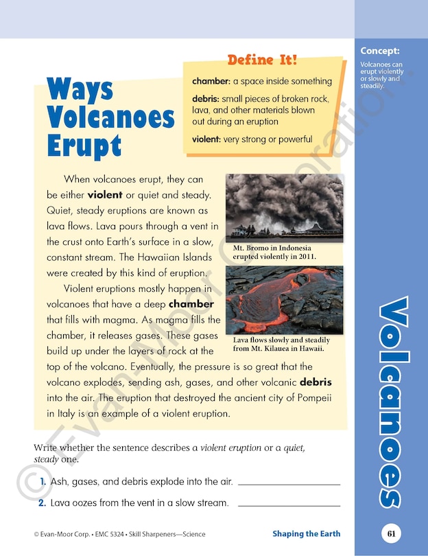 Aperçu du contenu 3_Skill Sharpeners: Science, Grade 4 Workbook