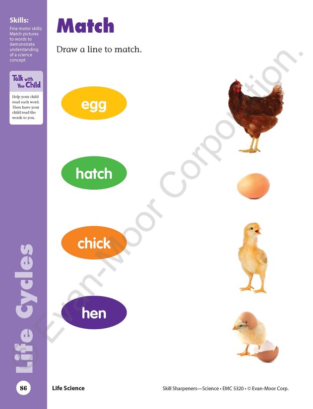 Sample content 5_Skill Sharpeners: Science, Kindergarten Workbook