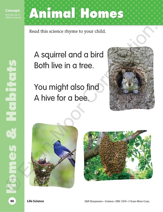 Sample content 2_Skill Sharpeners: Science, PreK Workbook