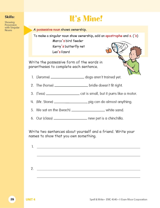 Aperçu du contenu 5_Skill Sharpeners: Spell & Write, Grade 4 Workbook