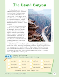 Sample content 2_Skill Sharpeners: Spell & Write, Grade 6 Workbook