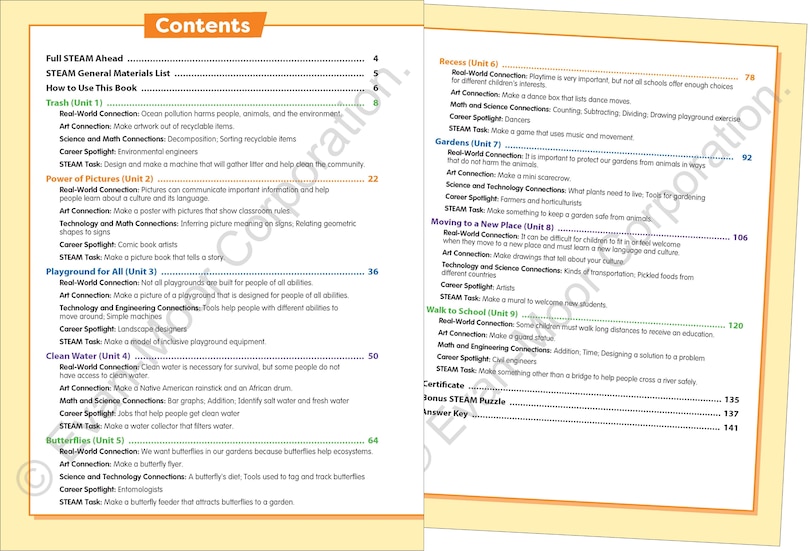 Sample content_Skill Sharpeners: STEAM, Grade 1 Workbook