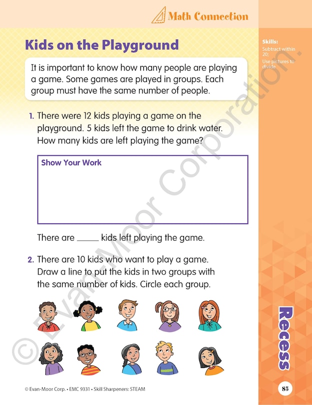 Sample content 4_Skill Sharpeners: STEAM, Grade 1 Workbook