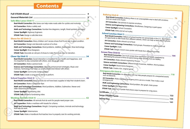 Sample content_Skill Sharpeners: STEAM, Grade 2 Workbook