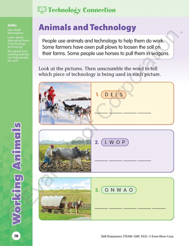 Sample content 4_Skill Sharpeners: STEAM, Grade 2 Workbook
