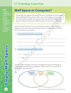 Sample content 4_Skill Sharpeners: STEAM, Grade 4 Workbook