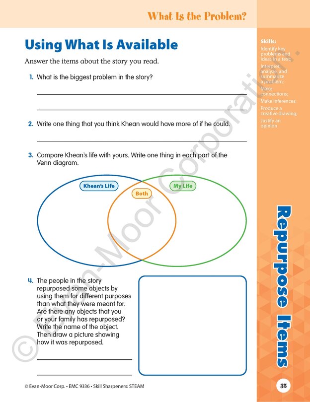 Sample content 3_Skill Sharpeners: STEAM, Grade 6 Workbook
