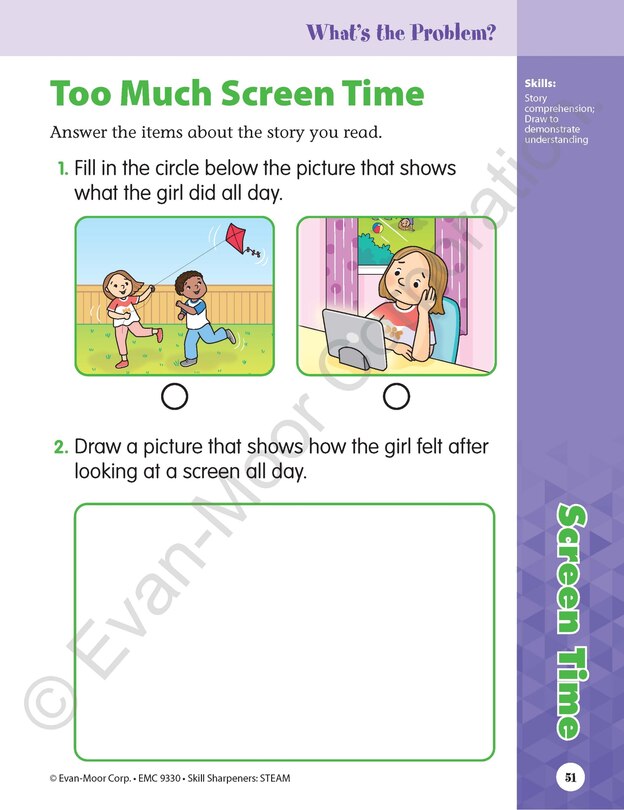 Sample content 3_Skill Sharpeners: STEAM, Kindergarten Workbook