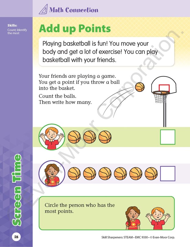 Sample content 5_Skill Sharpeners: STEAM, Kindergarten Workbook