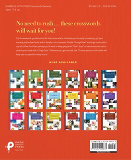 Couverture arrière_Sleeping In Late Weekend Crosswords