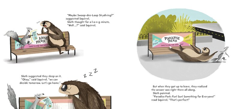 Sample content 3_Sloth and Squirrel on Vacation