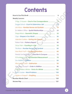 Sample content_Smart Start: Math Stories and Activities, Grade K