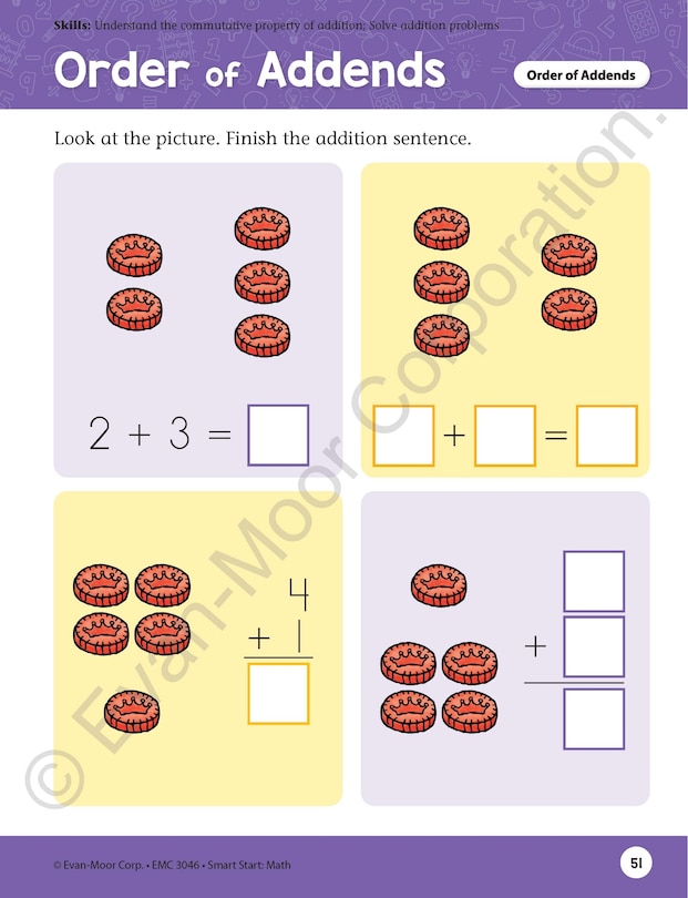 Aperçu du contenu 3_Smart Start: Math Stories and Activities, Grade 1 Workbook