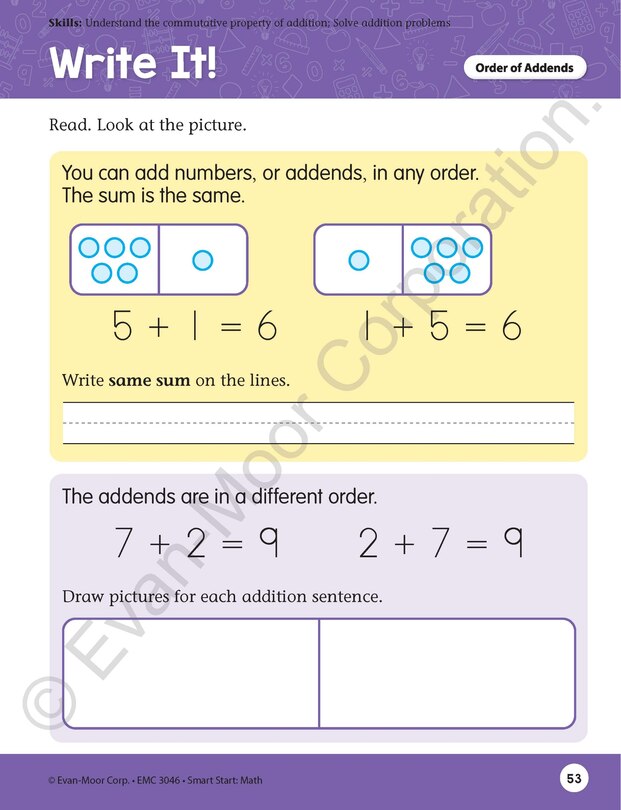 Aperçu du contenu 5_Smart Start: Math Stories and Activities, Grade 1 Workbook