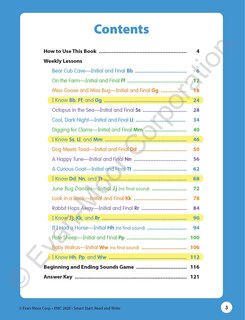 Sample content_Smart Start: Read & Write, Grade K