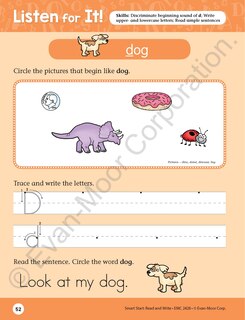 Sample content 4_Smart Start: Read & Write, Grade K