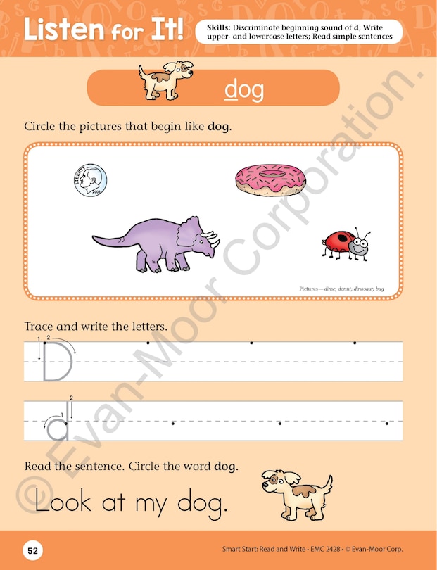 Sample content 4_Smart Start: Read & Write, Grade K
