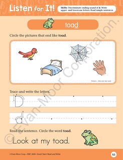 Sample content 5_Smart Start: Read & Write, Grade K