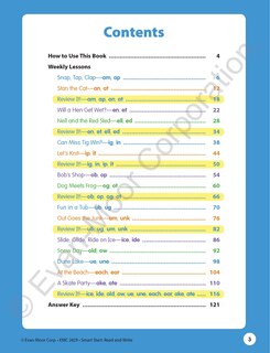 Sample content_Smart Start: Read & Write, Grade 1