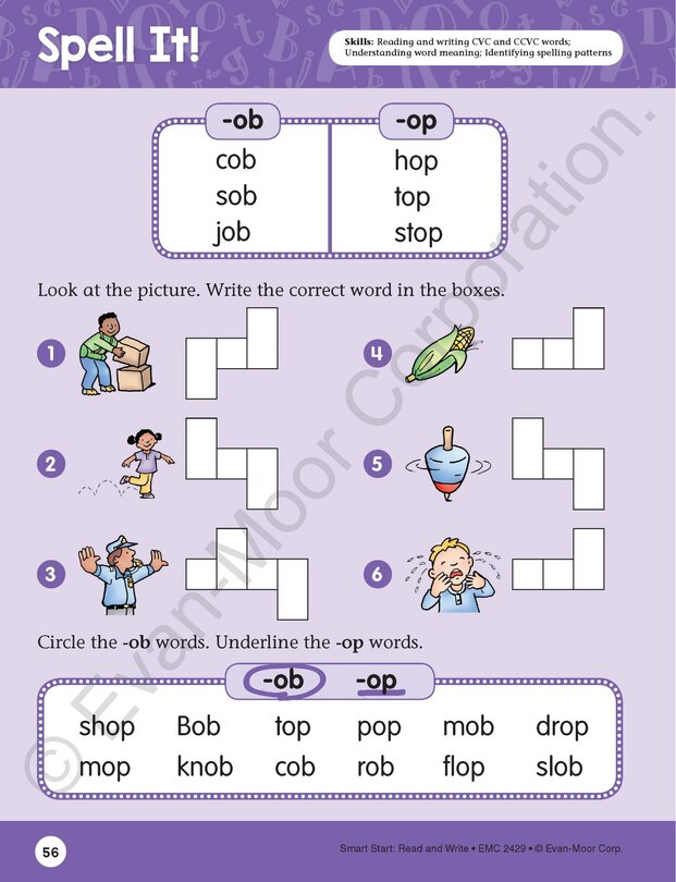 Sample content 4_Smart Start: Read & Write, Grade 1