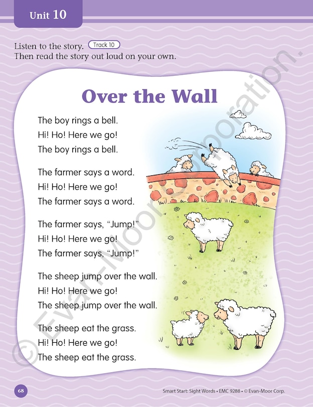 Sample content 5_Smart Start: Sight Words & High-Frequency Words, Kindergarten Workbook