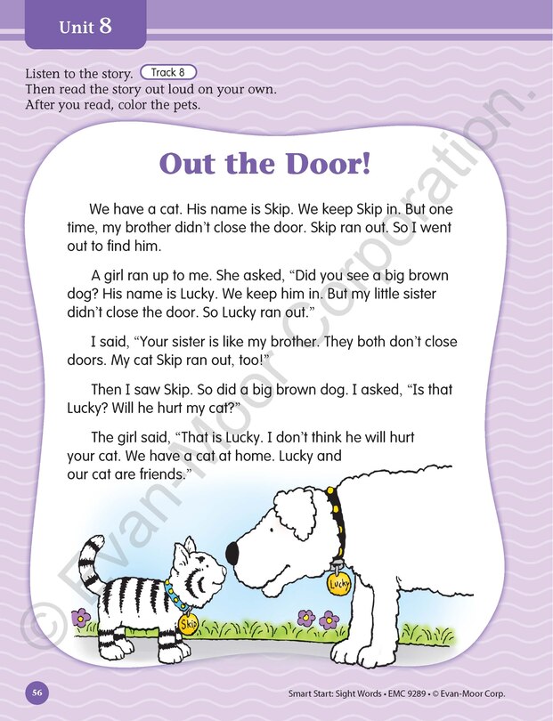 Sample content 5_Smart Start: Sight Words & High-Frequency Words, Grade 1 Workbook