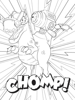 Aper&ccedil;u du contenu_Smashers Dino World Colour and Scratch Book