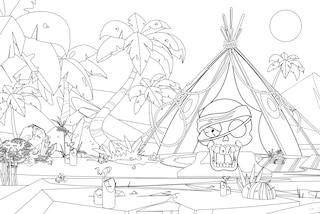 Aper&ccedil;u du contenu_Smashers Dino World Jumbo Colouring Book