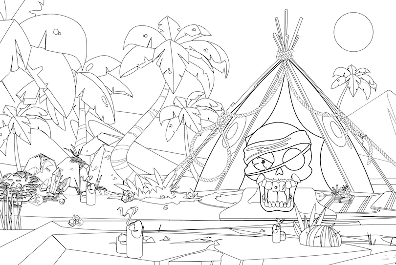 Aper&ccedil;u du contenu_Smashers Dino World Jumbo Colouring Book