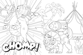 Aper&ccedil;u du contenu 2_Smashers Dino World Jumbo Colouring Book