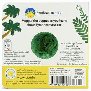 Back cover_Smithsonian Kids T.Rex Puppet Book