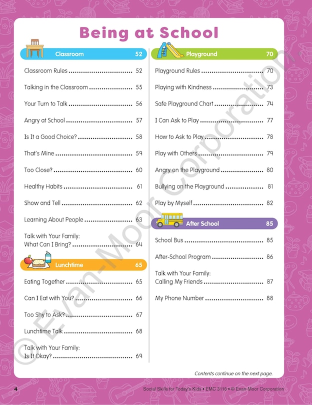 Sample content 2_Social Skills Activities for Today's Kids, Age 6 - 7 Workbook