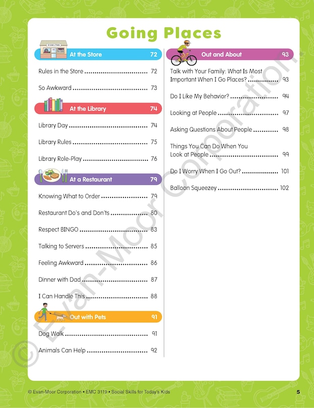 Sample content 3_Social Skills Activities for Today's Kids, Age 8 - 9 Workbook