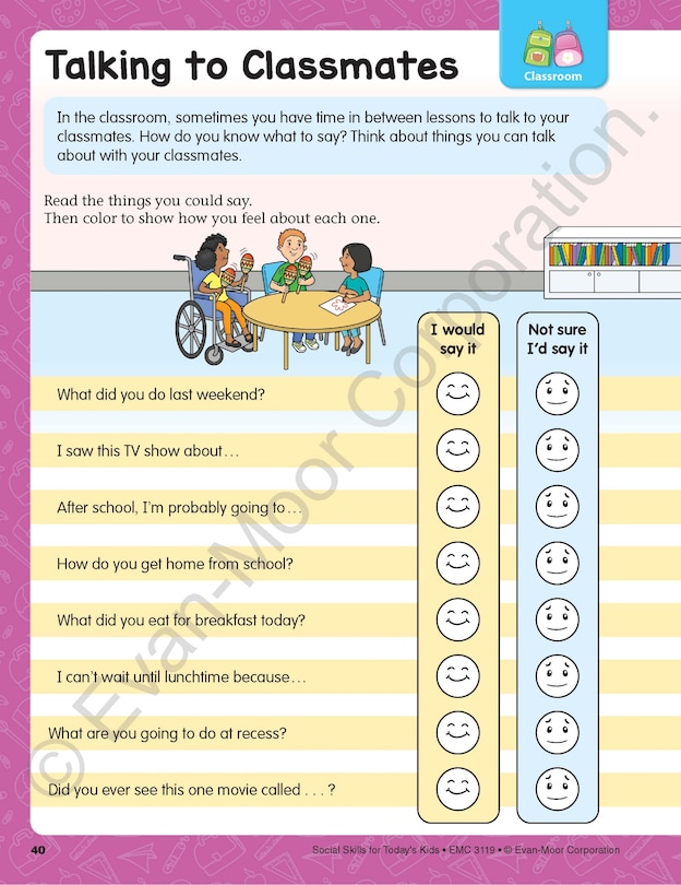 Sample content 5_Social Skills Activities for Today's Kids, Age 8 - 9 Workbook