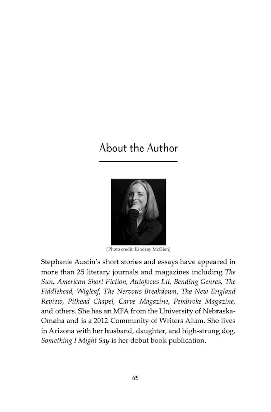 Aper&ccedil;u du contenu_Something I Might Say